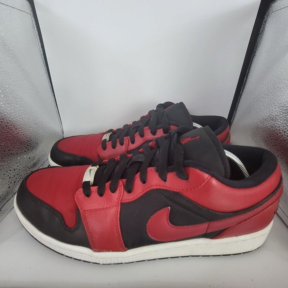 Nike Air Jordan 1 Retro Low 2014 Black Gym Red BRED 553558-001 US Size 13 - Picture 2 of 8